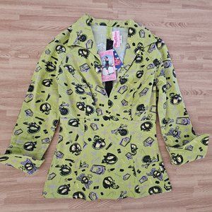 Pinup Couture Mr Skull Lauren Blouse